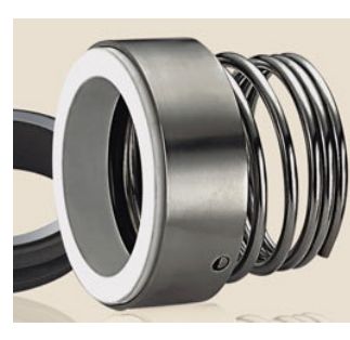 Compact conical-spring seal.