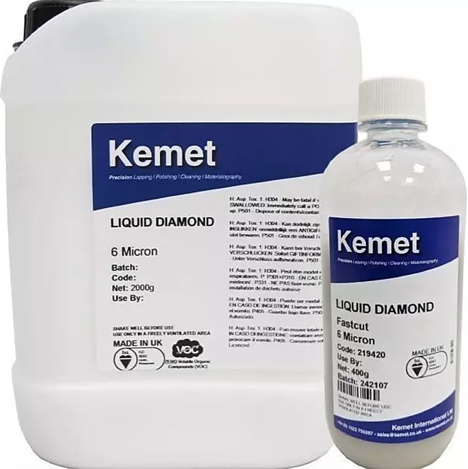 Diamond lapping compound used to charge the lapping plate